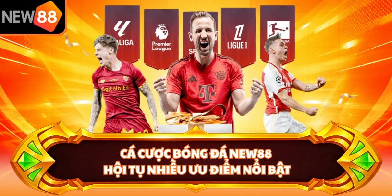 Cá cược bóng đá NEW88 hội tụ nhiều ưu điểm nổi bật