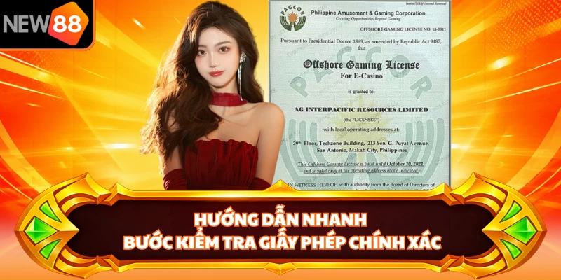 Hướng dẫn nhanh bước kiểm tra giấy phép chính xác