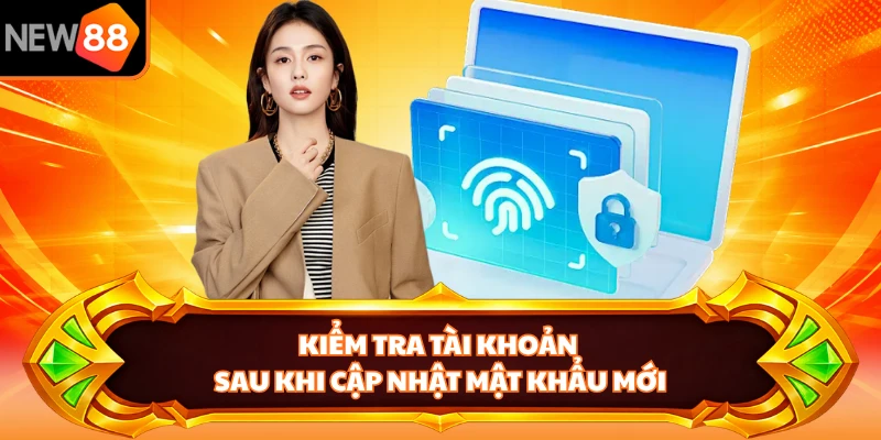 Kiểm tra tài khoản sau khi cập nhật mật khẩu mới